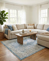 Coastal Haven Collection Area Rug -  Harborview Rectangle Navy Blue  lifestyle 15