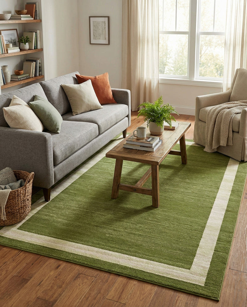 Studio Haven Collection Area Rug -  Alcove (Green) Rectangle Green  lifestyle 5