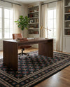 Samarkand Elegance Collection Area Rug -  Margilan (Dark Green) Rectangle Dark Green  lifestyle 14