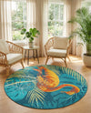 Seaside Haven Rugs Collection Area Rug -  Tidepool Round Multi  lifestyle 54