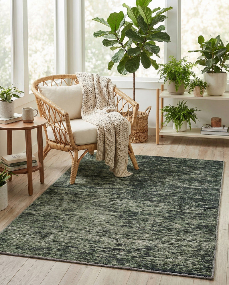 Sahara Essence Collection Area Rug - Oasis (Green) Rectangle Green  lifestyle 10