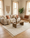 Sonoran Collection Area Rug - Montezuma Rectangle Ivory  lifestyle 76