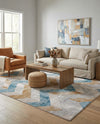 Dresden Elegance Collection Area Rug -  Bautzen Rectangle Blue  lifestyle 8