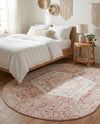 Cambridge Classics Collection Area Rug -  Pembroke (Pink) Oval Pink  lifestyle 58