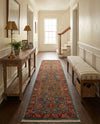 Persian Elegance Collection Area Rug -  Nain Runner Light Blue  lifestyle 39