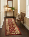 Jaipur Elegance Collection Area Rug -  Nahargarh (Red) Runner Red  lifestyle 41