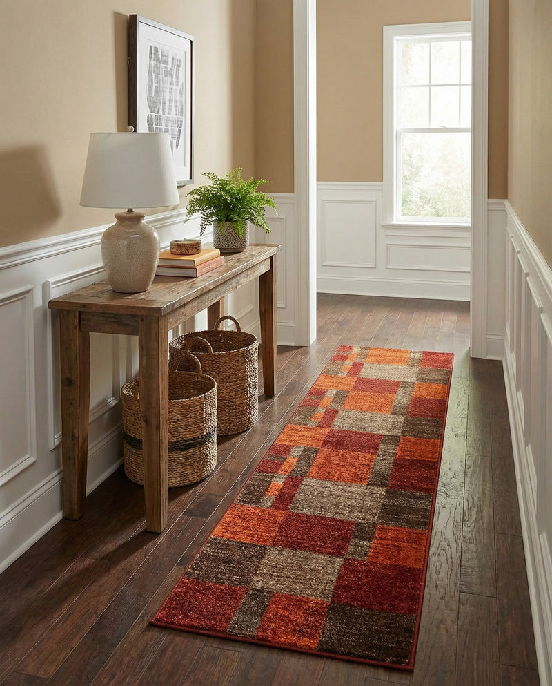 Autumn Meadow Collection Area Rug -  Sycamoreside (Multi) Runner Multi  lifestyle 66
