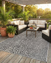 Urban Oasis Rugs Collection Area Rug -  Terrace (Black) Rectangle Black  lifestyle 15