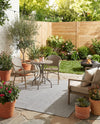 Jill Zarin Sedona Oasis Outdoor Collection Area Rug - Coconino (Silver Stars) Square Silver Stars  lifestyle 41
