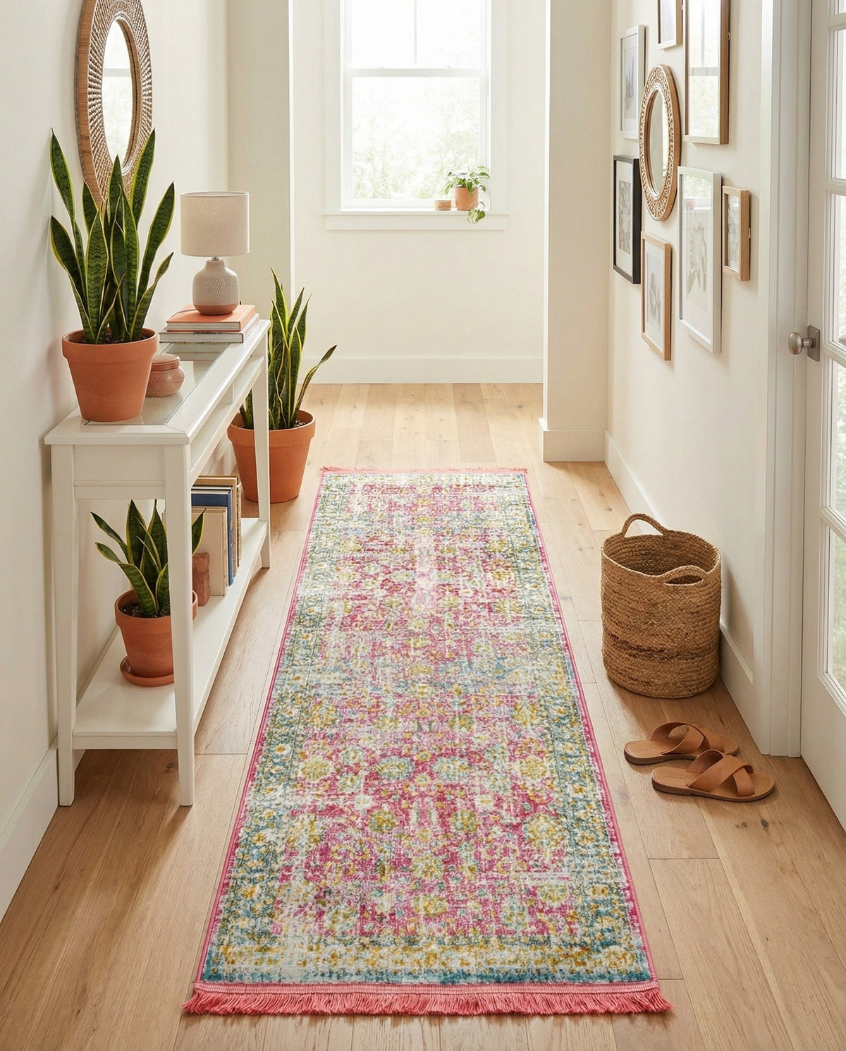 Arcadia Rugs Collection Area Rug -  Shangri-La Runner Pink  lifestyle 91