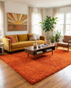 Plush Oasis Collection Area Rug - Serenity (Tiger Orange) Rectangle Tiger Orange  lifestyle 3