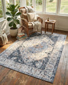 Laguna Sands Collection Area Rug -  Newport Rectangle Linen Charcoal  lifestyle 13