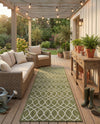 Savannah Pergola Collection Area Rug -  Pavilion (Green) Runner Green  lifestyle 38