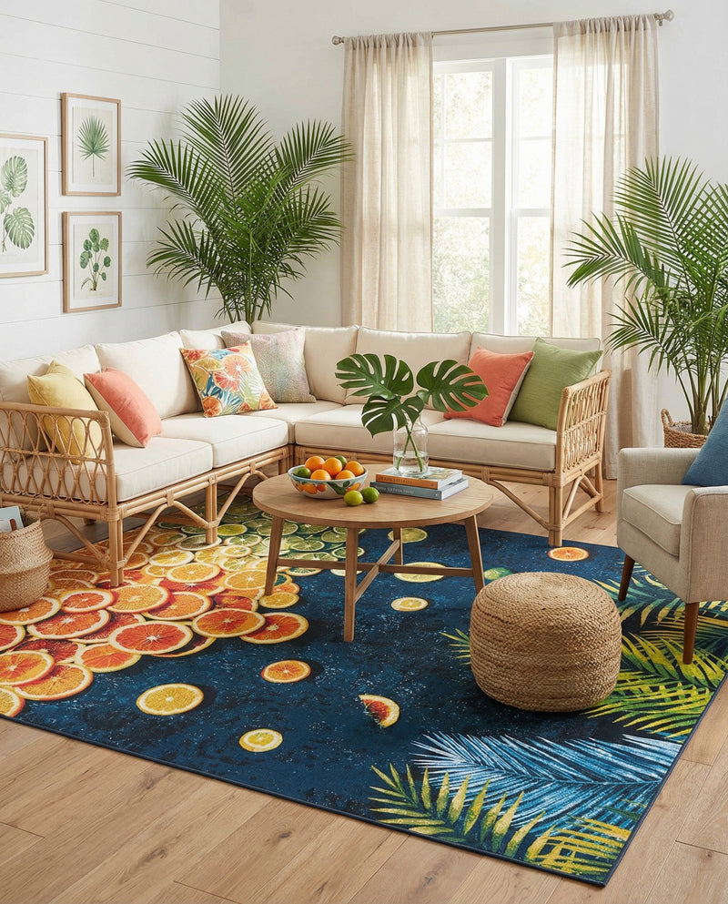 Seaside Haven Rugs Collection Area Rug -  Dunes Rectangle Multi  lifestyle 23