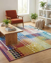 Urban Terrace Collection Area Rug -  Atrium Rectangle Multi  lifestyle 8