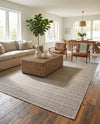 Seaside Stripes Collection Area Rug -  Boardwalk (Natural) Rectangle Natural  lifestyle 4