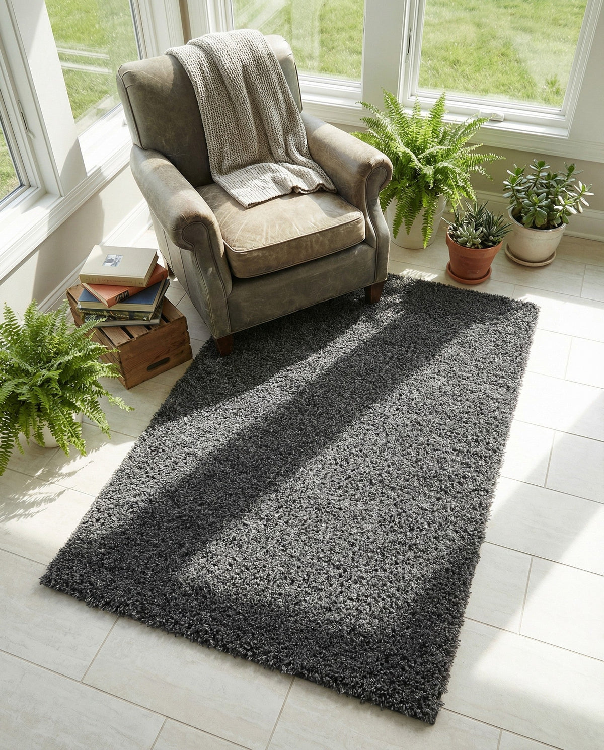 Alpine Plush Collection Area Rug -  Cortina (Peppercorn) Rectangle Peppercorn  lifestyle 5