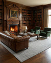 Berkshire Estate Collection Area Rug - Windsor (Grey Manor) Square Grey Manor  lifestyle 79