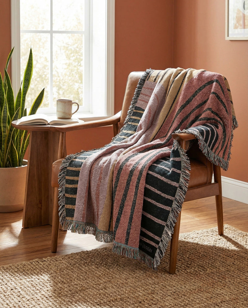 Fleece Haven Collection Area Rug -  Idaho Rectangle Multi  lifestyle 3