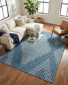 Urban Terrace Collection Area Rug -  Chelsea (Blue) Rectangle Blue  lifestyle 13