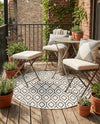 Urban Oasis Rugs Collection Area Rug -  Boulevard (Ivory) Round Ivory  lifestyle 41