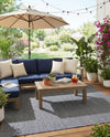 Jill Zarin Sedona Oasis Outdoor Collection Area Rug - Coconino (Navy Sky) Rectangle Navy Sky  lifestyle 10