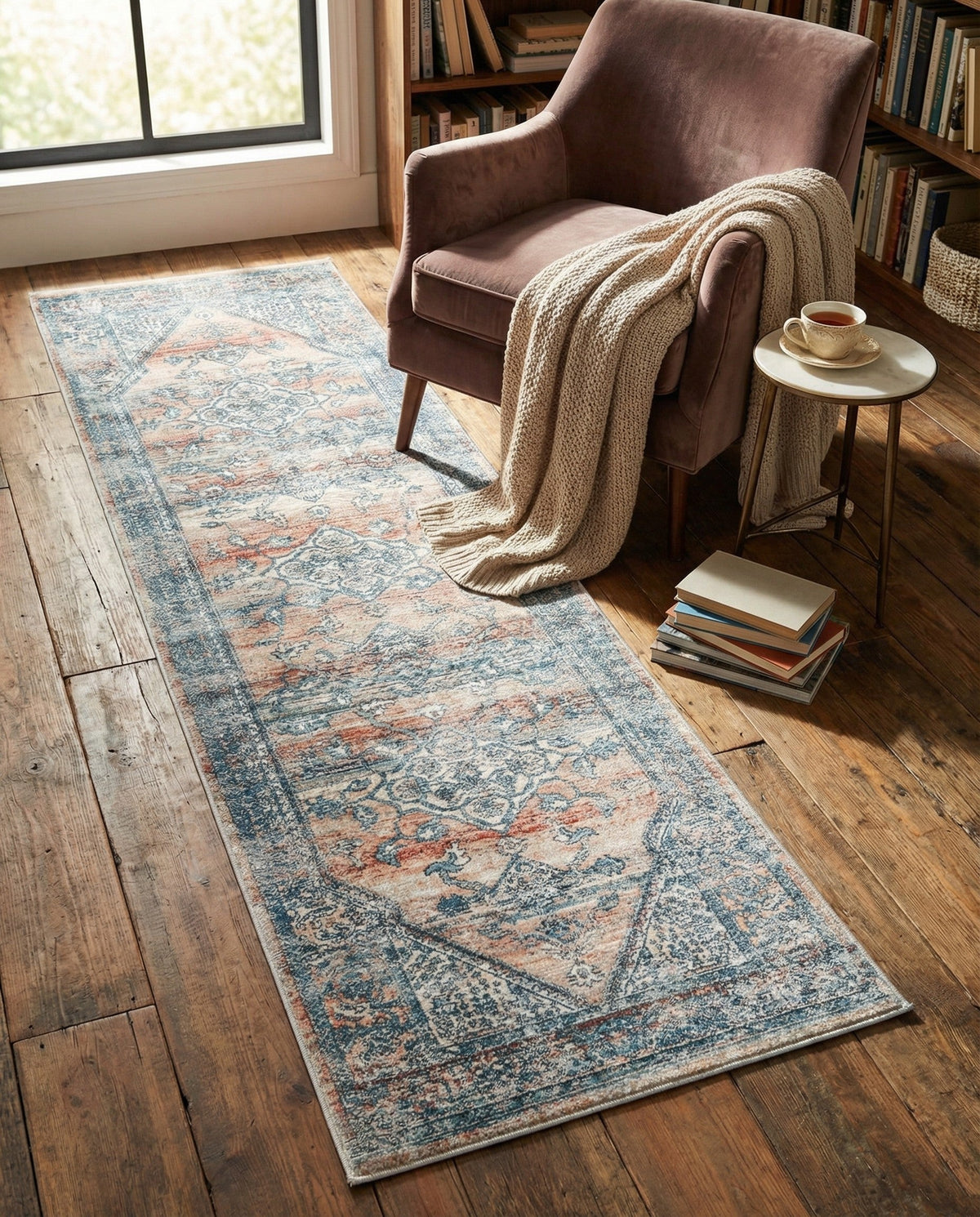 Coastal Haven Collection Area Rug -  Marina Runner Multi  lifestyle 186