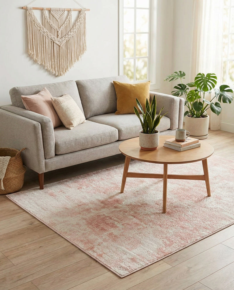 Luminara Sands Collection Area Rug - Elysium (Carnation Pink) Rectangle Carnation Pink  lifestyle 15