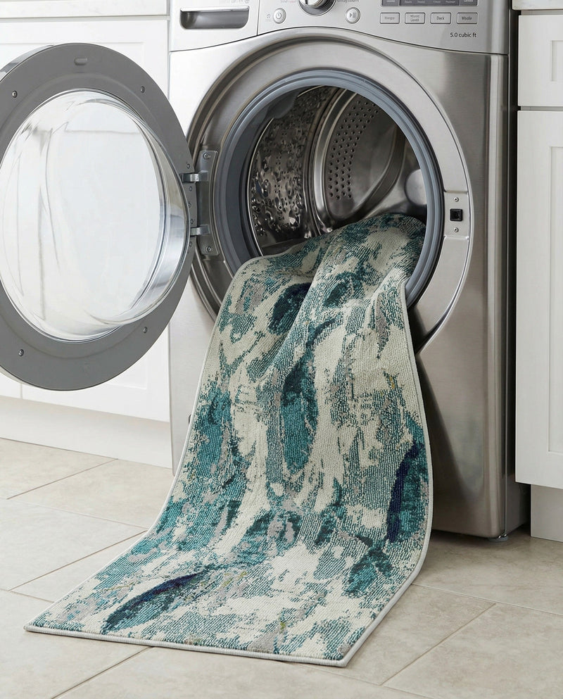 Sorrento Shores Collection Area Rug -  Praiano Runner Light Blue  lifestyle 22