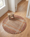 Autumn Meadow Collection Area Rug -  Pumpkinpatch Round Light Brown  lifestyle 32