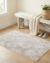 Aegean Elegance Washables Collection Area Rug -  Tinos Rectangle Rose Pink  lifestyle 11