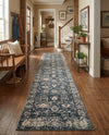 Cascade Range Collection Area Rug -  Shasta (Blue) Runner Blue  lifestyle 80