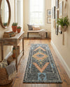 Caspian Wool Collection Area Rug - Ephesus Runner Charcoal Gray  lifestyle 48