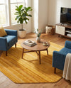 Jewel Oasis Collection Area Rug - Sapphire (Yellow) Octagon Yellow  lifestyle 30