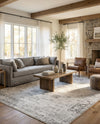 Riviera Elegance Collection Area Rug - Antibes (Gray) Rectangle Gray  lifestyle 27