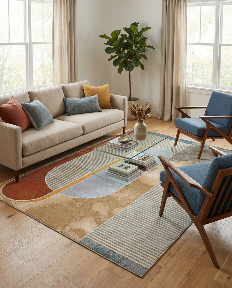 Urban Terrace Collection Area Rug -  Deck Rectangle Multi  lifestyle 13