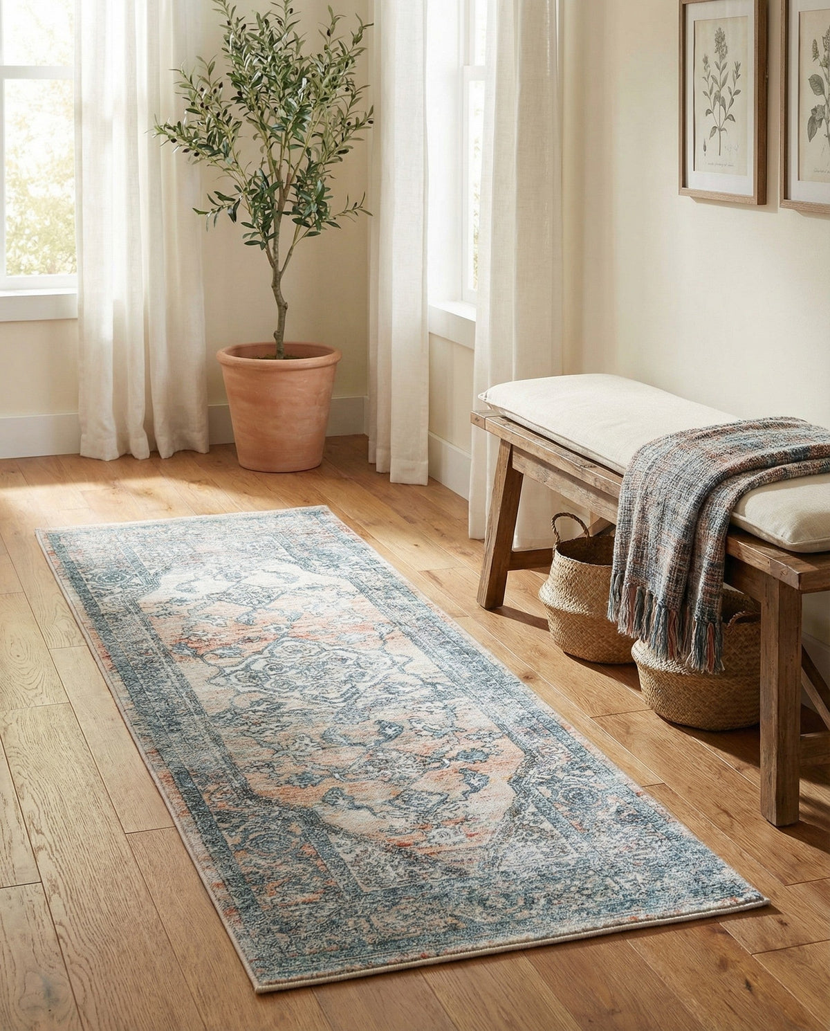 Coastal Haven Collection Area Rug -  Marina Runner Multi  lifestyle 189