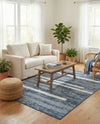 Cathedral Elegance Collection Area Rug - Chapel Rectangle Navy Blue  lifestyle 46