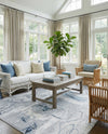 Aegean Elegance Washables Collection Area Rug -  Paros Rectangle Ivory Gray  lifestyle 26