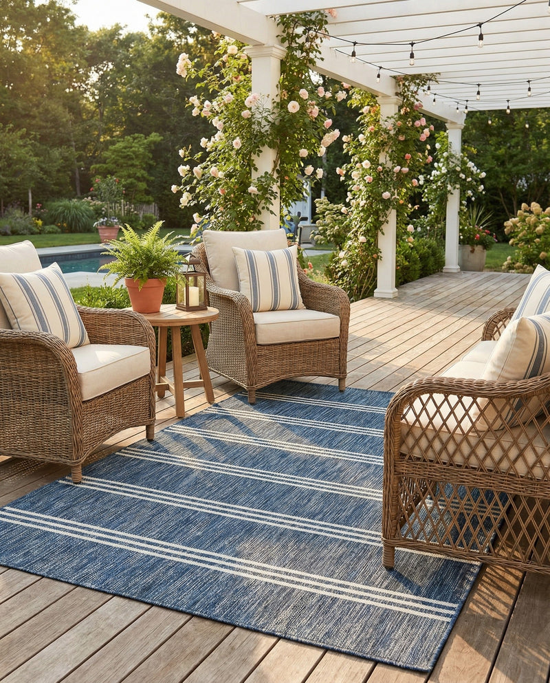Urban Oasis Rugs Collection Area Rug -  District (Blue) Rectangle Blue  lifestyle 6