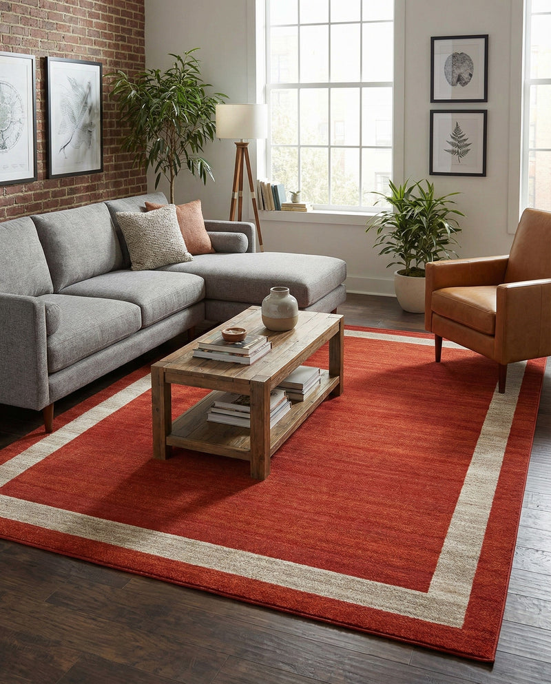 Studio Haven Collection Area Rug -  Alcove (Terracotta) Rectangle Terracotta  lifestyle 8