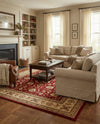 Jaipur Elegance Collection Area Rug -  Nahargarh (Red) Rectangle Red  lifestyle 6