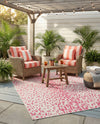 Savannah Escape Collection Area Rug - Serengeti Rectangle Pink Gray  lifestyle 47