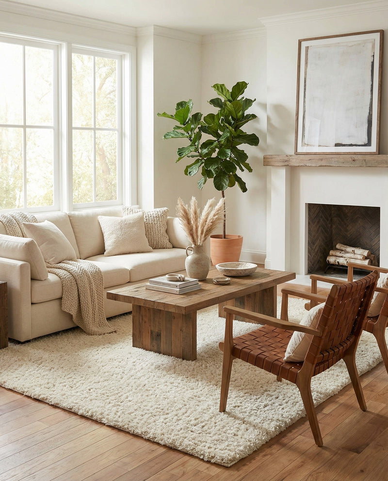 Eternal Plush Oasis Collection Area Rug -  Tranquility (Pearl) Rectangle Pearl  lifestyle 5