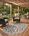 Savannah Escape Collection Area Rug -  Amazon (Light Gray) Oval Light Gray  lifestyle 29