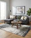 Copenhagen Edge Collection Area Rug - Nyhavn Rectangle Black  lifestyle 36