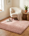 Alpine Plush Collection Area Rug -  Cortina (Dusty Rose) Square Dusty Rose  lifestyle 19