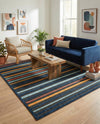 Caribbean Terrace Collection Area Rug -  Martinique Rectangle Charcoal  lifestyle 4
