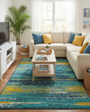 Seaside Haven Rugs Collection Area Rug -  Sandbar Rectangle Multi.Blue  lifestyle 6