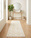 Hollywood Luxe Collection Area Rug -  Beverly (White Gold) Runner White Gold  lifestyle 45
